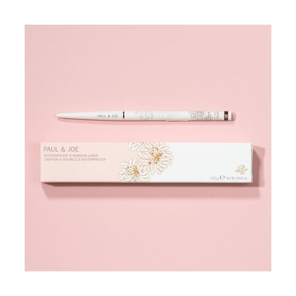 PAUL & JOE Crayon a Sourcils Waterproof 02 Brown 0.03g, Fabriqué au Japon