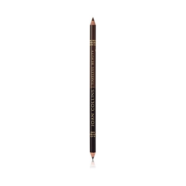 Joan Collins Timeless Beauty Contour Eyebrow Pencil Duo, Black/Dark Brown 1.56 g