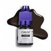 CHUSE Pigments liquides hybrides pour sourcils PMU 0,24 oz/7 ml H201 Brun noir 