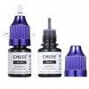 CHUSE Pigments liquides hybrides pour sourcils PMU 0,24 oz/7 ml H201 Brun noir 