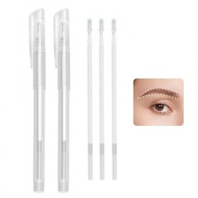 Lot de 2 Marqueur de Peau, Stylo Marqueur Microblading, Feutre Peau Tatouage, Stylo Mapping Sourcils, Crayon Chirurgical, Ave