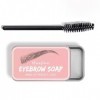 HISUNBEN Kit de savon à sourcils, savon coiffant pour sourcils, longue durée, imperméable, anti-bavure, pommade coiffante pou
