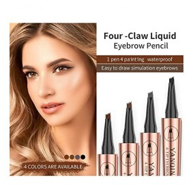 Stylo à sourcils de tatouage imperméable, stylo à sourcils liquide, stylo à sourcils de maquillage professionnel, séchage rap
