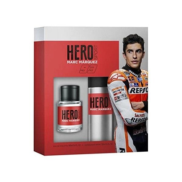 Marc Marquez Hero Set Cologne + Déodorant + Trousse de Toilette 250 ml