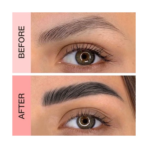 Boobeen Crayon à sourcils imperméable, crayon à sourcils pour microblading, crayon à sourcils liquide, longue durée, épais et