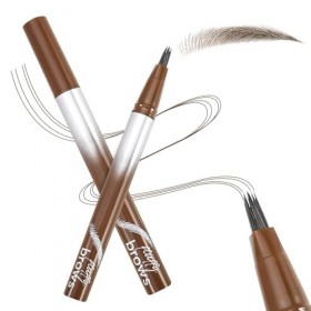 Boobeen Crayon à Sourcils Liquide Résistant à lEau, Crayon Microblading avec Brosse Angulaire, Séchage Rapide, Longue Tenue,