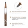 Boobeen Crayon à Sourcils Liquide Résistant à lEau, Crayon Microblading avec Brosse Angulaire, Séchage Rapide, Longue Tenue,