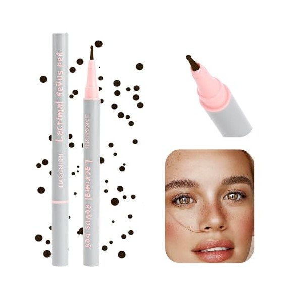 Stylo pour nævus lacrymal, Stylo anti-taches, Stylo maquillage réaliste anti-taches, Stylo anti-taches à petite tête ronde m
