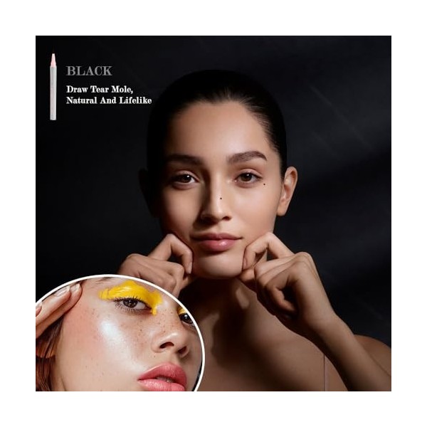 Stylo pour nævus lacrymal, Stylo anti-taches, Stylo maquillage réaliste anti-taches, Stylo anti-taches à petite tête ronde m