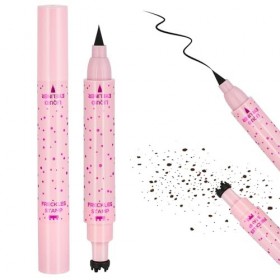 LOPHE Stylo à Taches de Rousseur Double Fonction Foncé, Fausses Taches Réalistes, Tenue Longue Durée, 2.2 ml