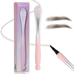 Crayon à sourcils liquide imperméable à 4 dents, durable, imperméable et résistant à la transpiration, crayon à sourcils 3D, 