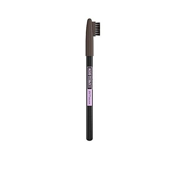 Maybelline New York Crayon à sourcils, super pigmenté et dégradé, formule avec huile de noix de coco, pointe et peigne, Expre