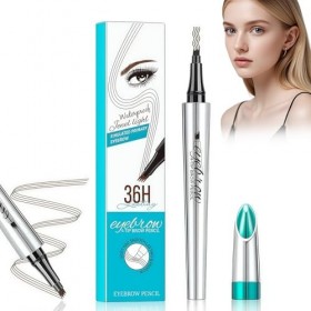 HOUSN 4D Crayon à Sourcils - Eyebrow Pencil avec Pointe 4 Pointes pour Sourcils Simulés Naturels, Crayon Sourcil Waterproof R