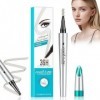 HOUSN 4D Crayon à Sourcils - Eyebrow Pencil avec Pointe 4 Pointes pour Sourcils Simulés Naturels, Crayon Sourcil Waterproof R