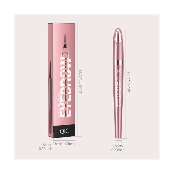 SSKHE Nouveau Crayon à Sourcils, Crayon à Sourcils Magique, Crayon à Sourcils Microknife Imperméable à l’Eau 3d Crayon De Con