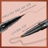 Crayon Sourcils 4 Pointes Fourche Résistant à lEau - Double Embout Ultra-Fin & Formule Anti-Tâches pour Sourcils Naturels G