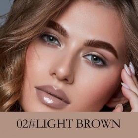 Apooliy Stylo sourcils waterproof,Crayon sourcils rétractable,Gel sourcils double face,Pointe fine,Remplit le maquillage des 