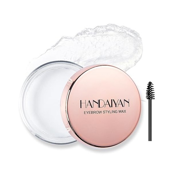 Erinde Cire de modelage professionnelle pour sourcils - Gel transparent et durable - Savon clair - Naturel et imperméable - S