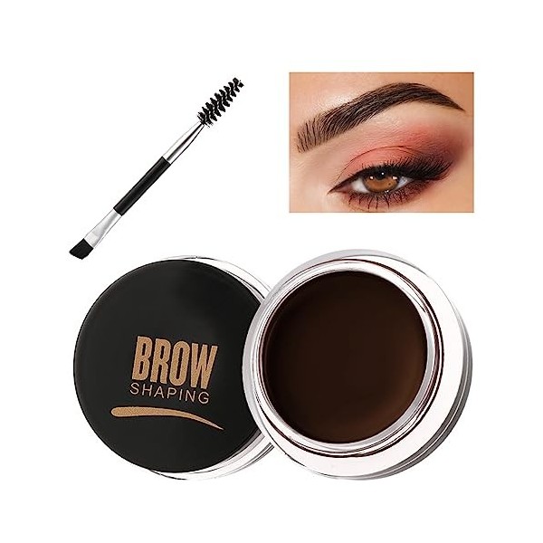 Gel pour sourcils imperméable - Longue durée - Avec brosse - Haute pigmentation - Couleur des sourcils légère et non grasse 