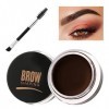 Gel pour sourcils imperméable - Longue durée - Avec brosse - Haute pigmentation - Couleur des sourcils légère et non grasse 