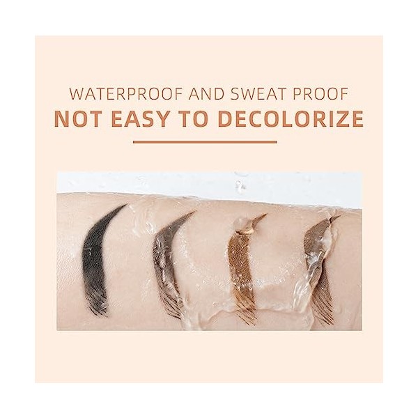 Gel pour sourcils imperméable - Longue durée - Avec brosse - Haute pigmentation - Couleur des sourcils légère et non grasse 