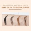 Gel pour sourcils imperméable - Longue durée - Avec brosse - Haute pigmentation - Couleur des sourcils légère et non grasse 