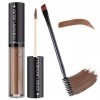 MOTIBACK Crème colorante pour sourcils avec brosse en spirale, encre imperméable et résistante à lessuyage 24 h, marron natu