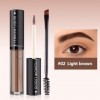 MOTIBACK Crème colorante pour sourcils avec brosse en spirale, encre imperméable et résistante à lessuyage 24 h, marron natu