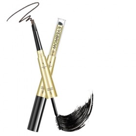 MOTIBACK Crayon à sourcils et mastic 2 en 1, imperméable et résistant à la transpiration, pour une tenue 24 h, végétalien et 