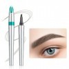 KBRPEY Crayon Sourcils Liquide 4 Pointes Précision Longue Tenue Imperméable Maquillage Professionnel Résistant Naturel