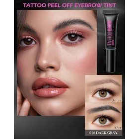 Peel Off Lot de 2 gels de coloration pour sourcils waterproof - Cire transparente - Gel naturel de tatouage - Jusquà 3 jours