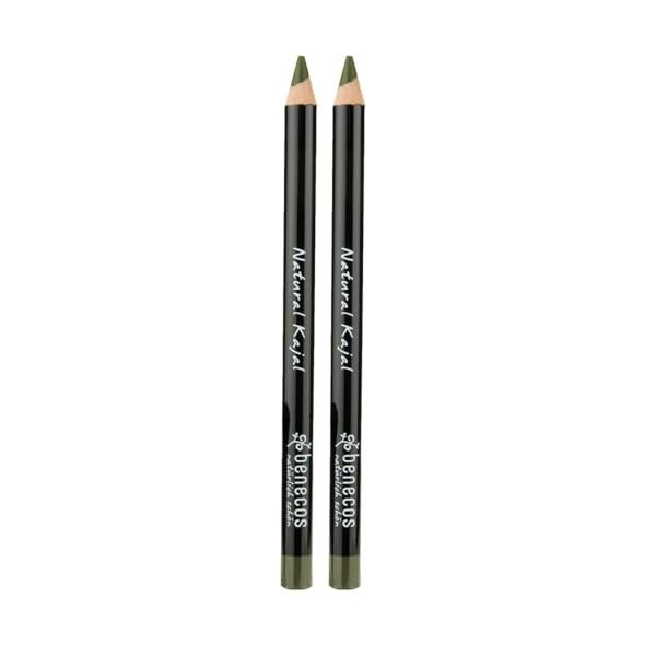 Benecos - Cosmétiques Naturels - Crayon Kajal - Végétalien - sans Talc - Olive Lot de 2 