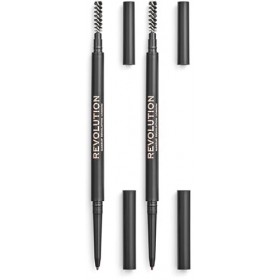 Makeup Revolution, Crayon à sourcils précis, brun, 0,05 g Lot de 2 