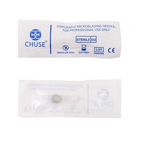 CHUSE Le maquillage semi permanent jetable daiguille semi-permanente de sourcil daiguilles dentelées pour le stylo 10pcs / 