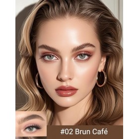 Erinde Stylo à Sourcils Microblading Marron, Longue Tenue Waterproof, Anti-Bavure Ultra Précis, Effet Naturel Poil à Poil, Ap