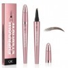 SSKHE Nouveau Crayon à Sourcils, Crayon à Sourcils Magique, Crayon à Sourcils Microknife Imperméable à l’Eau 3d Crayon De Con