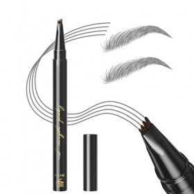 GL-Turelifes Eyebrow Pencil Microblading Pen Liquid Eyebrow Pen Micro 4 Tip Brow Pen Long Lasting Waterproof & Smudge Natural