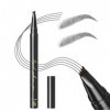 GL-Turelifes Eyebrow Pencil Microblading Pen Liquid Eyebrow Pen Micro 4 Tip Brow Pen Long Lasting Waterproof & Smudge Natural