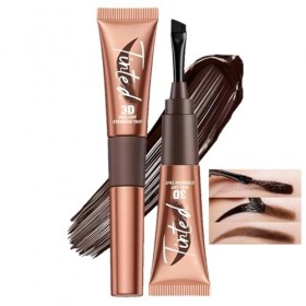 Teinture pour sourcils, teinture pour sourcils peel-off 3D, gel teinté waterproof pour sourcils, teinture semi-permanente pou