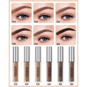 Gel à Sourcils Longue Tenue-Kit de Teinture de sourcils de Couleur de Sourcil au Rasoir à Sourcils, Waterproof Mascaras de te