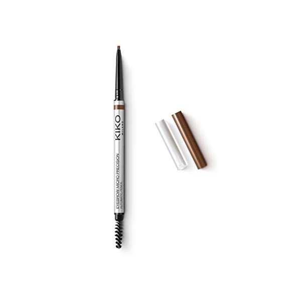 KIKO Milano Micro Precision Eyebrow Pencil 04, Crayon À Sourcils Automatique Avec Pointe Haute Précision
