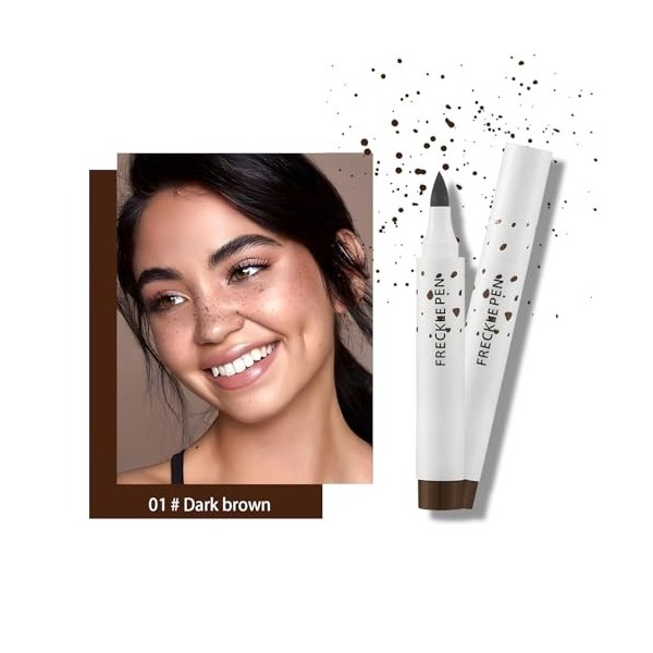 MOTIBACK Crayon de taches de rousseur naturel, imperméable et durable, stylo de maquillage fin pour le maquillage naturel et