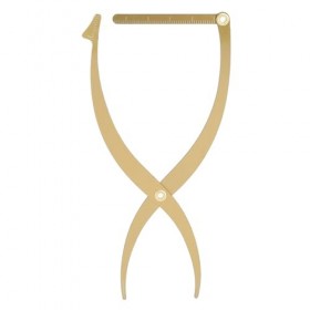 Règle de Pochoir à Sourcils, Règle de Maquillage des Sourcils en Acier Inoxydable, Outil de Mesure de Létrier à Sourcils pou