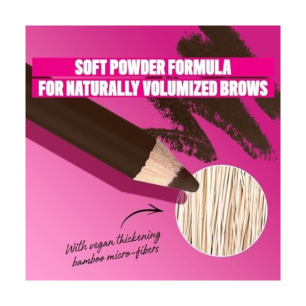 NYX PROFESSIONAL MAKEUP POWDER LOUDER BROW PENCIL DEEP BROWN