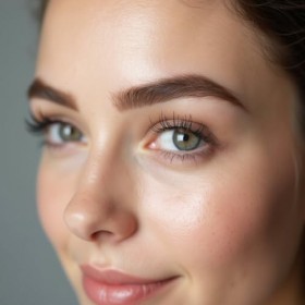 GlamUp Paris - Professional Makeup - Crayon à Sourcils Définition Ultra-Fin Double-Embout avec Pinceau Goupillon et Mine Rét ...