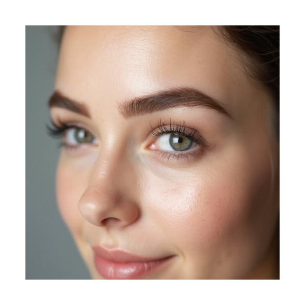 GlamUp Paris - Professional Makeup - Crayon à Sourcils Définition Ultra-Fin Double-Embout avec Pinceau Goupillon et Mine Rét ...