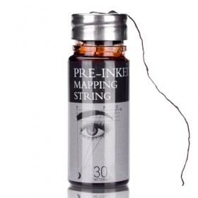 ATOMUS Corde de cartographie des sourcils marron de 30 m pour microblading outils de mesure de beauté Maquillage des sourcils