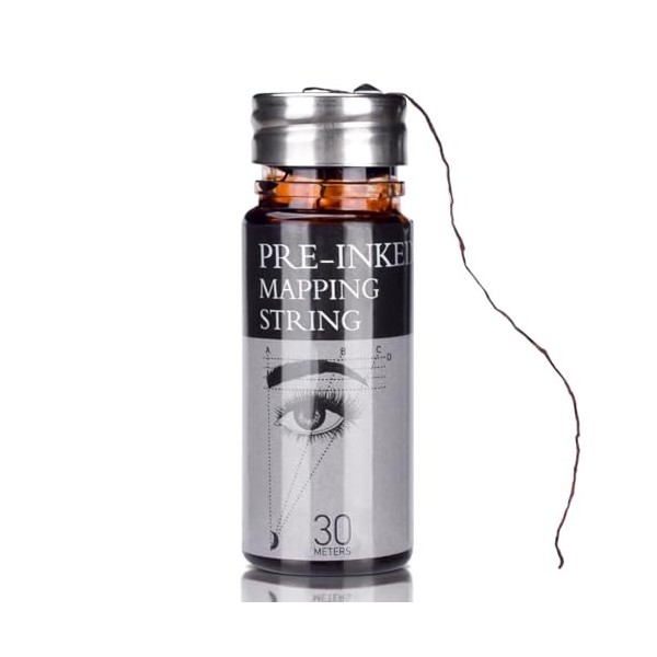 ATOMUS Corde de cartographie des sourcils marron de 30 m pour microblading outils de mesure de beauté Maquillage des sourcils