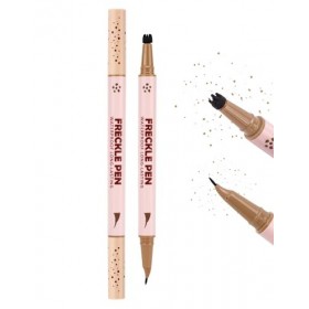 Erinde Stylo 2 en 1 pour taches de rousseur et taches de rousseur - Résistant à leau et durable - Avec pointe précise à 15° 