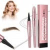 Crayon à sourcils magique avec 4 pointes microfourchues, 3D Magique Crayon Sourcil Waterproof imperméable, et résistant aux t